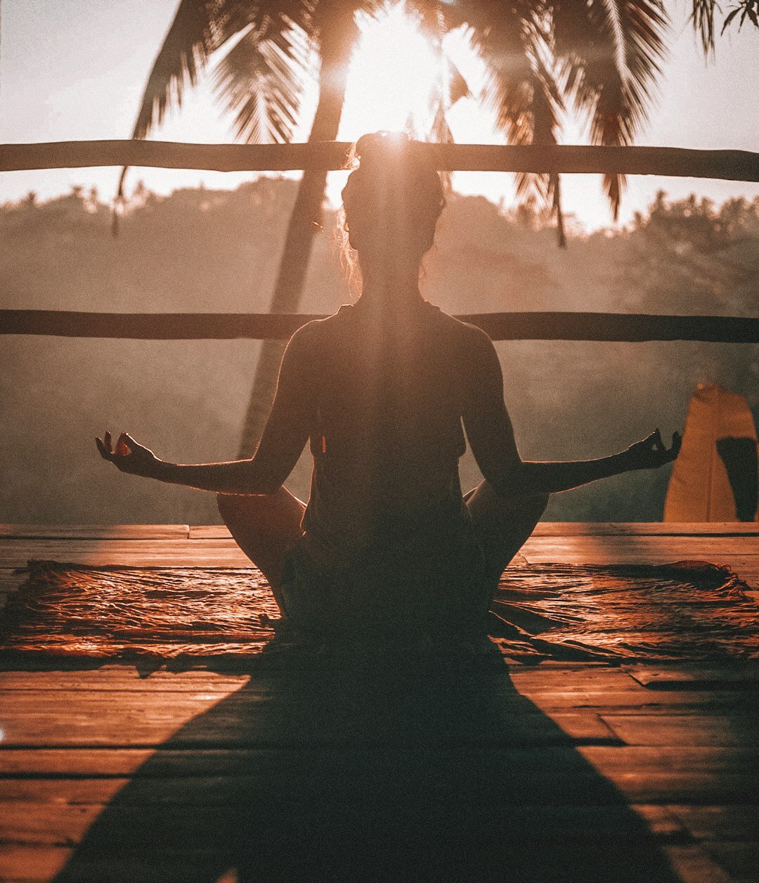 Person meditating during a mindfulness session
